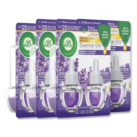 Air Wick Scented Oil Refill, Lavender and Chamomile, 0.67 oz, PK12 62338-78473